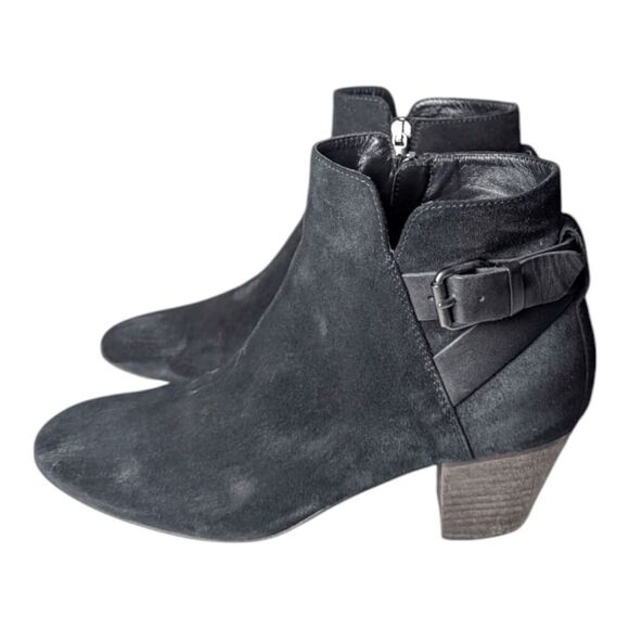 AQUATALIA Farin Black Suede Ankle Boot Size 9.5 - Picture 3 of 8